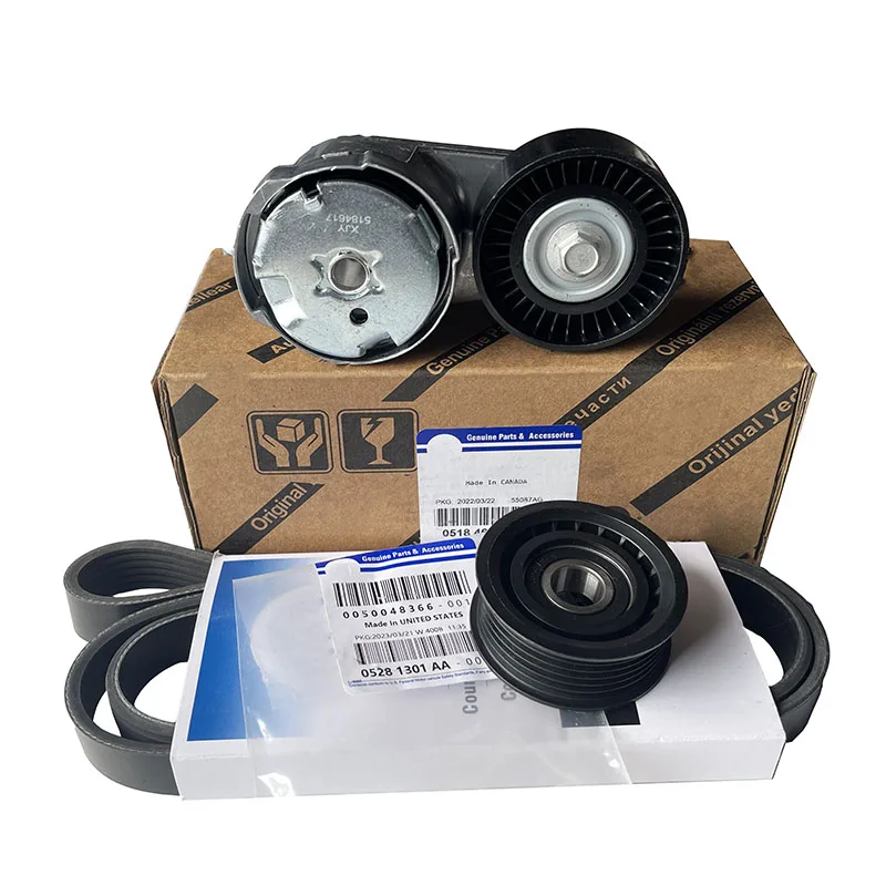 NBJKATO Brand New Serpentine Belt Tensioner Idler Pulley 05184647AB, 05281301AA ,05184617AD For Jeep Grand Cherokee WK2 Chrysler