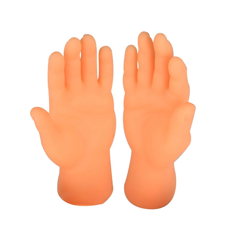 3766-1d6948.jpg Mini Hands Model Tiny Hands Cat Massage Tool Funny Silicone Gloves Finger Gloves Little Finger Cat Toy Interactive Cat Toy