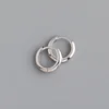 925 Sterling Silver Geometry Hoop Earrings for Women Fashion Silver Jewelry Gifts Trendy 6