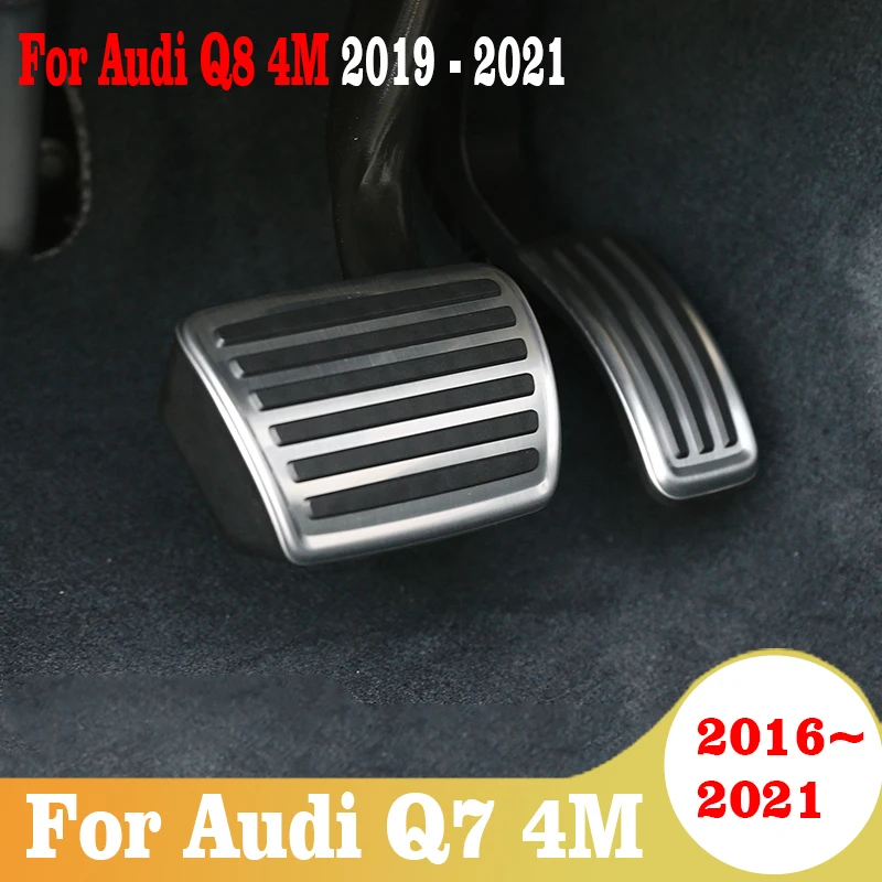 

Car Fuel Accelerator Brake Foot Pedal Pad For Audi Q7 4M 2016 2017 2018 2019 2020 2021 For Audi Q8 4M 2019 2020 2021 Accessories