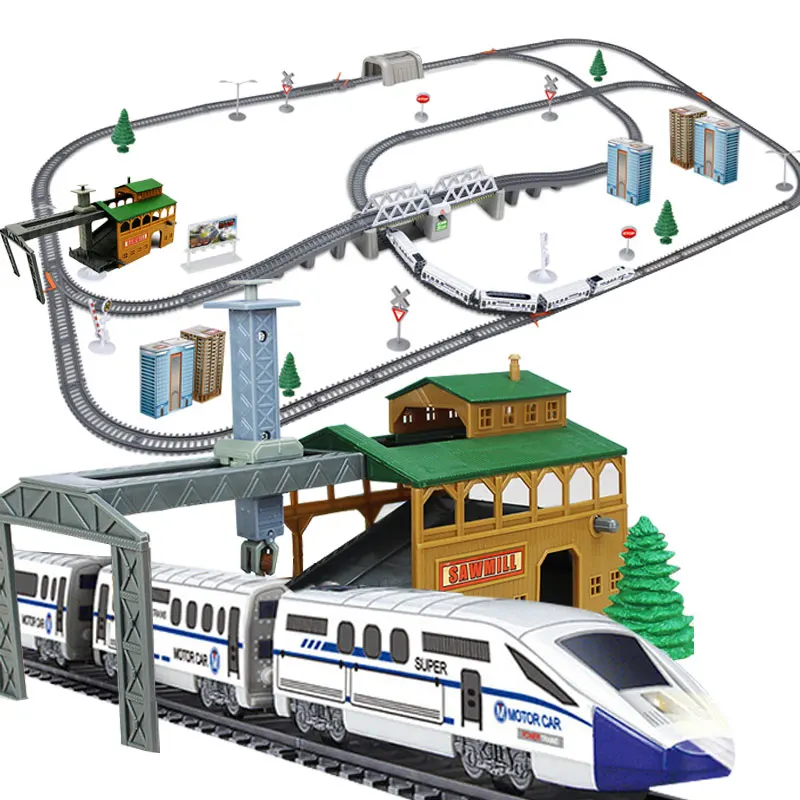 Train Trafic Train À Grande Vitesse Jouet Métro Électrique Simulation
