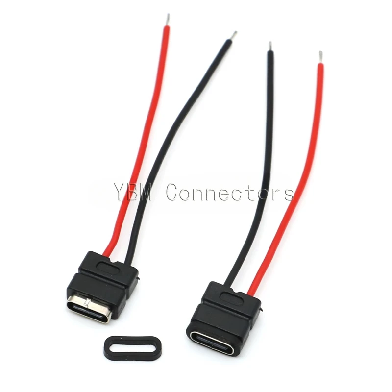 5Pcs USB TYPE-C 블록 2P 용접 라인 방수 테이프 유형 C 전용 충전식 포트 헤드 TYC 전기 면도기