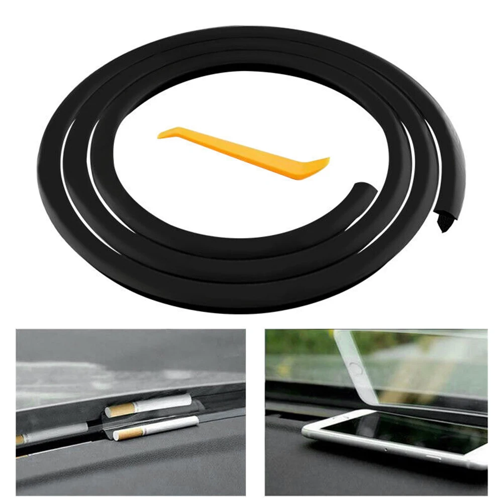 1.6m Universal Car Windshield Sealant Dashboard Soundproof Rubber Seal