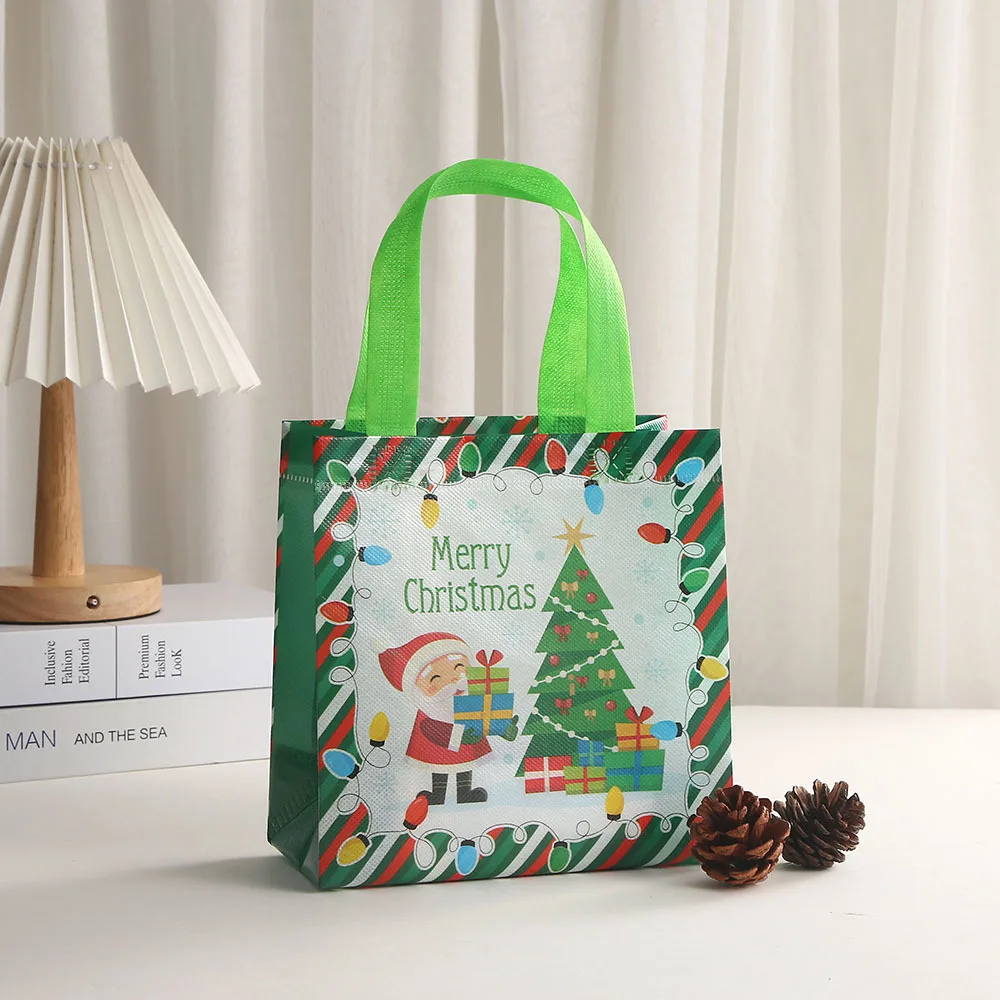 Christmas Gift Bags Non-woven Gifts Bag Cartoon Santa