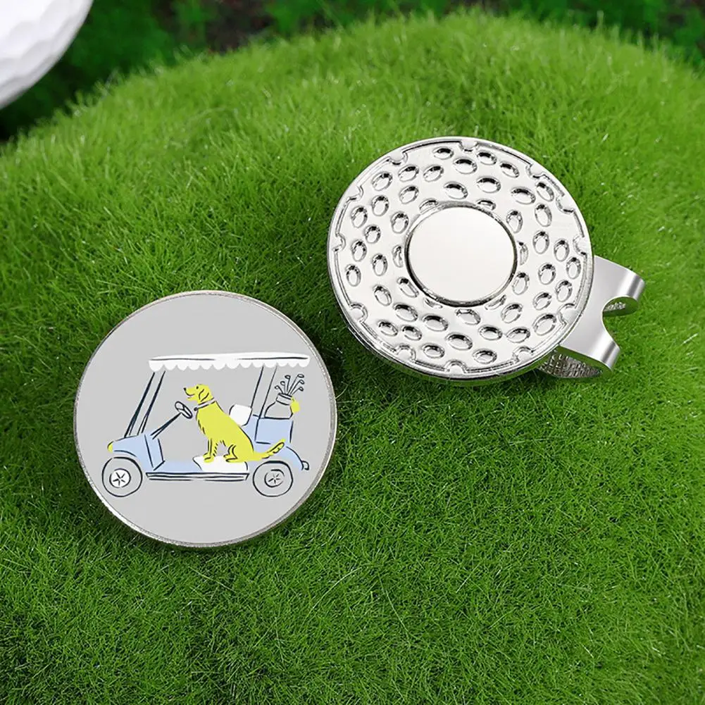 3*2.5cm Magnetic Golf Ball Marker Clips Metal Golf Ball Markers Hat Clip Golfing Accessories Alloy Metal Clip For Golfer Lover