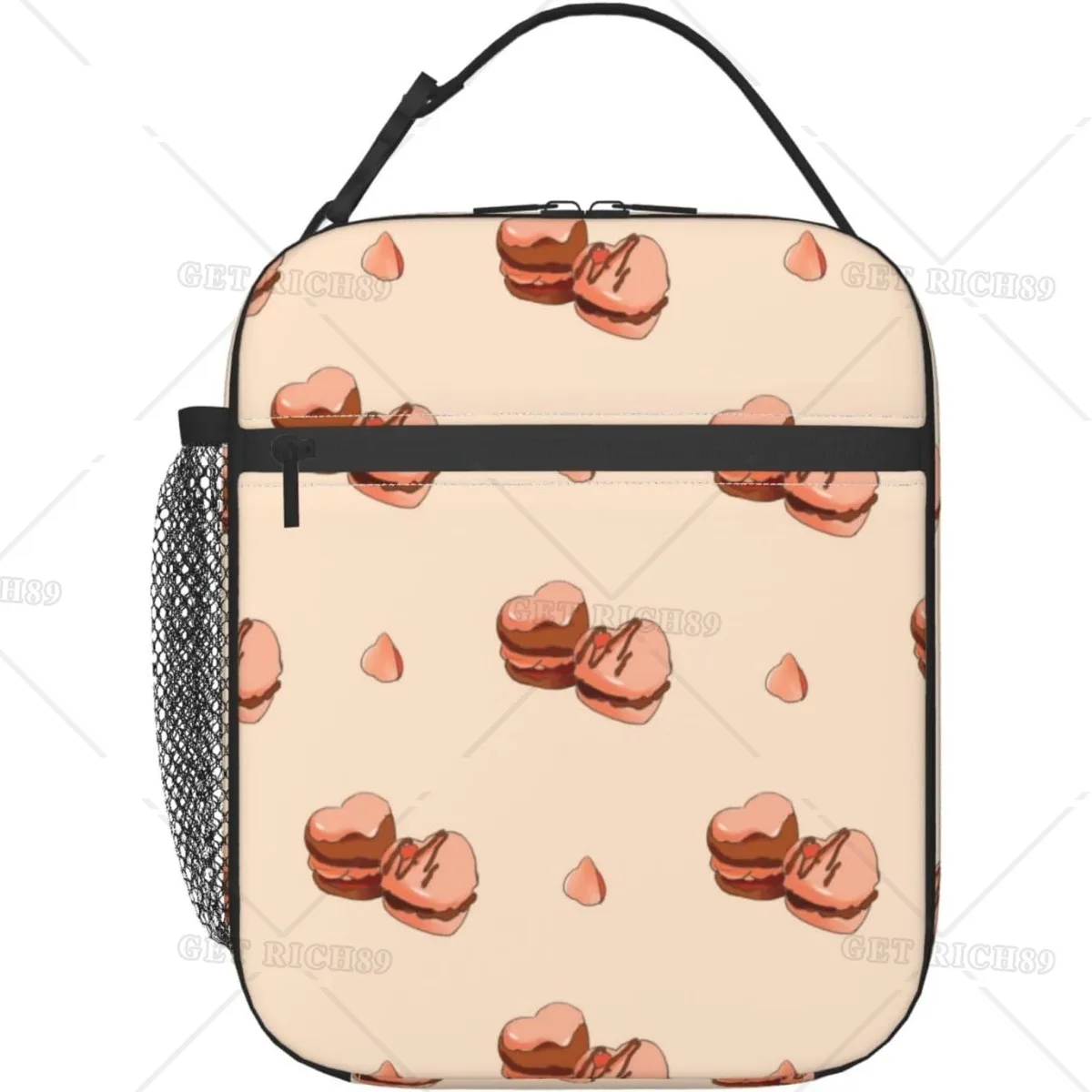 

Cartoon Macarons Insulated Lunch Box for Men Women Adults Small Lunch Bag for Office Work Picnic - Reusable Cooler Tote Box