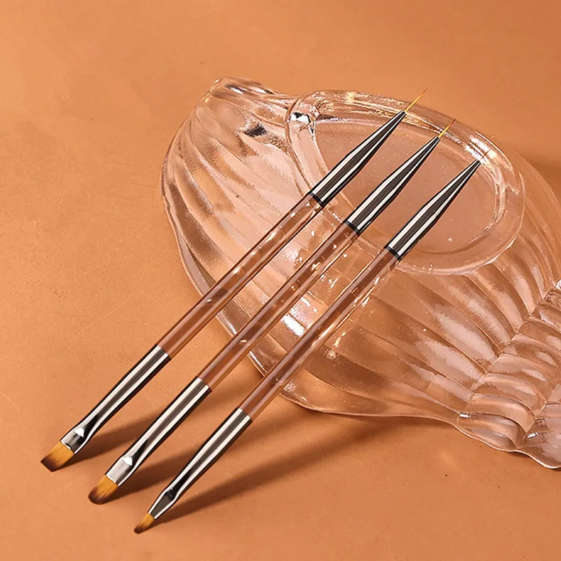 Acrylic Double Head Drawing Nail Brush Liner Brush Painting Pen Gel Brush Crystal Nail Art Brush Manicure 6