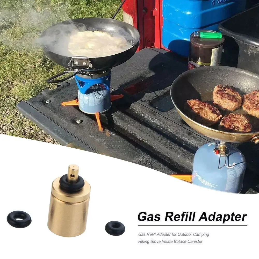 Gas Refill Adapter Gas Refill Adapter Filling Butane Canister Outdoor Camping Stove Gas Cylinder Tank Burner Accessories Mini Inflation Valve