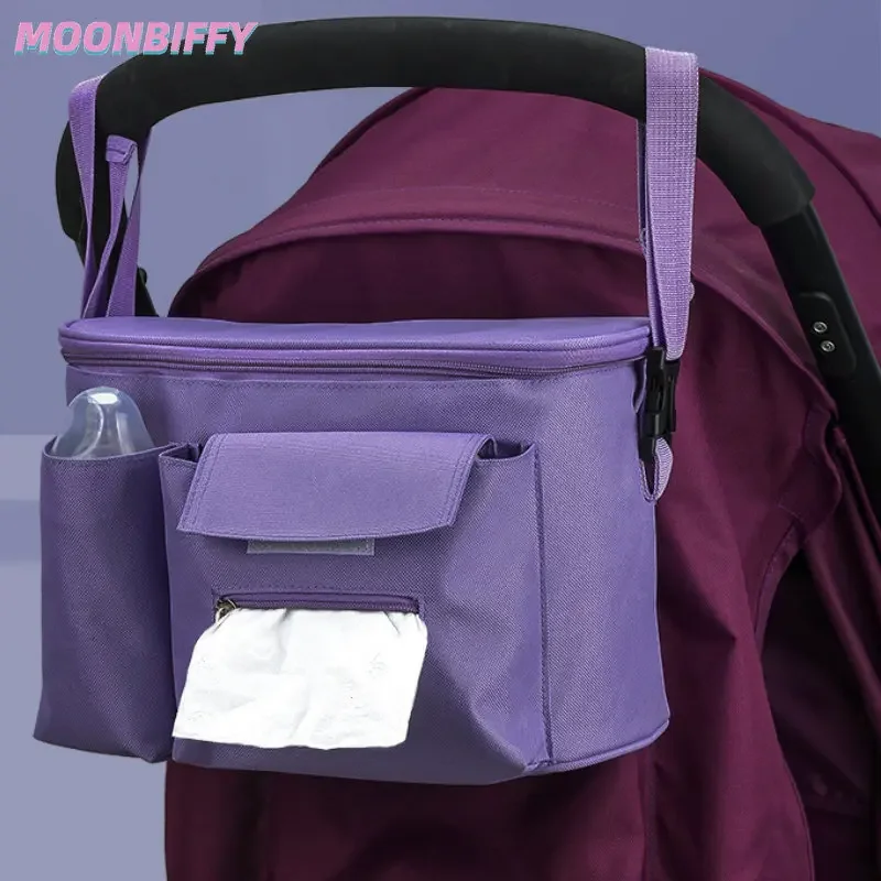 Stroller Portable Mommy Bag Multifunctional Stroller Hanging Bag Stroller Hanging Bag Storage Bag Milk Bottle Water Bottle Bag