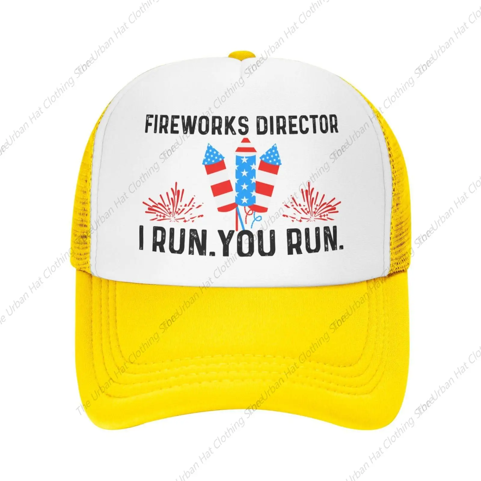 

Кепка фейерверка режиссера I Run You Run, Кепка-тракер для женщин и мужчин, бейсболки, Регулируемая Кепка, Повседневная Уличная Кепка
