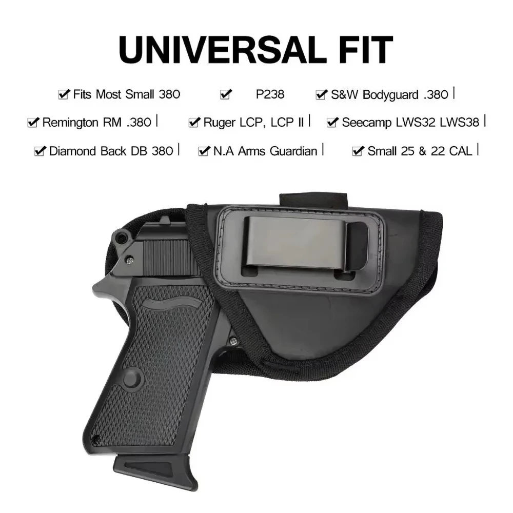 Tactical IWB PU Leather Concealed Carry Holster for Small 380 Keltec P238 S&W Bodyguard Ruger LCP Hunting Accessories pistol holster gun holster gun accessories hunting holster