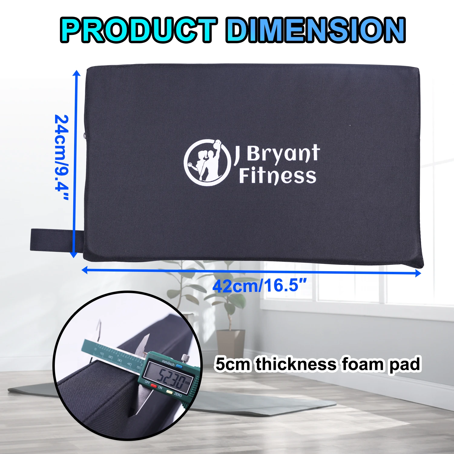Square Hip Thrust Pad Extra Thick Foam Cushion for Barbell Weightlifting Hip Thrusts Glute Bridges Premium Home Gym Equipment 2