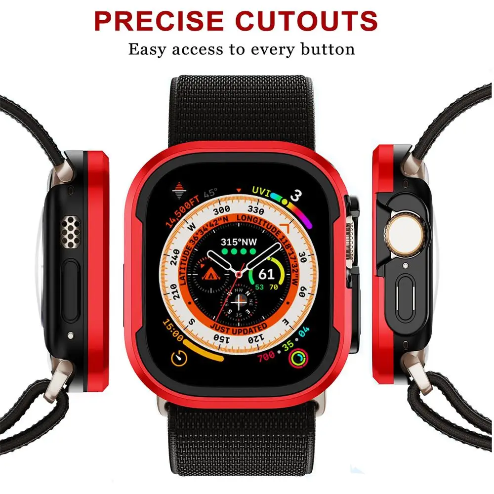  ġ Ʈ 2 ̽ Ŀ, 49mm, 45mm, 41mm, 44mm, 40mm ũ ȣ, ˷̴  TPU , ̿ġ ø 9, 8, 7, 6, 5, 4, SE