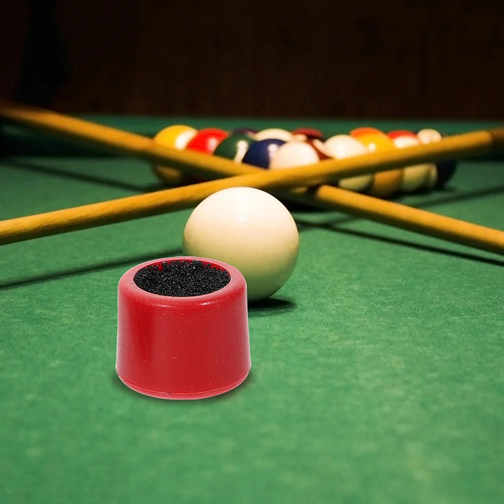 6 Pcs Pool Tips Billiard Cue Tip Shaper for Snooker Cues Portable Cue Tip Sander Plastic High Grade Material Double