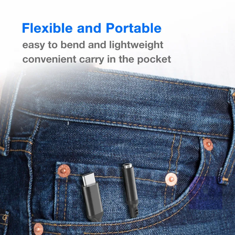 USB Type C DAC to 3.5mm Earphone Jack Adapter Digital Audio Converter HiFi Decode for SAMSUNG Note10 OnePlus Pixel Huawei Xiaomi
