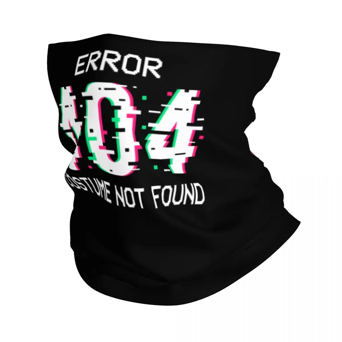 

Error 404 Costume Not Found Bandana Neck Gaiter Windproof Face Scarf Cover Geek Programmer Coding Headband Tube Balaclava
