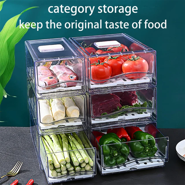 Fridge Egg Drawer Organizer Bins 32 Eggs 2 Layers Storage Tray Food  Cabinets Stackable Bin Snack Shelves for Pantry Refrigerator - AliExpress