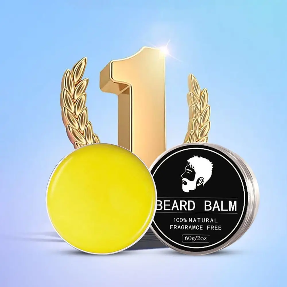 밀랍 수염 컨디셔너, 천연 스무딩 수염 크림, 자극 없는 보습 유기농 콧수염 왁스, 신사 관리 