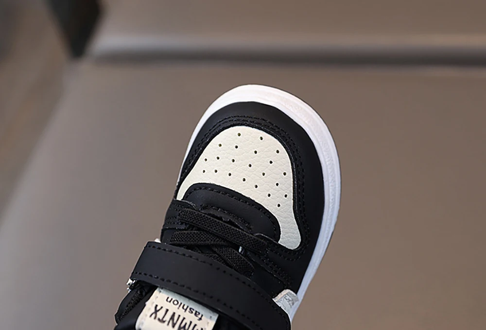 PU Leather Sport Shoes For Children Ergonomics Baby Boy's Sneakers Soft-soled Waterproof Kid's Toddler Shoes Girl's Sneakers