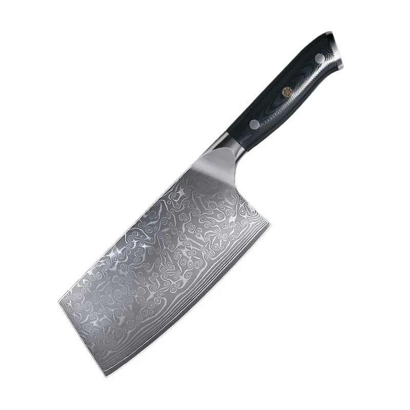 

Slicing Knife G10 Handle 10Cr15MoV 67 Layer Damascus Steel Blade Sharp Chef Cleaver Meat Vegetables Kitchen Knives Cooking Tools