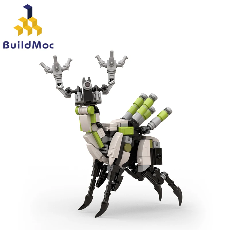 

Horizon Grazer Monster Building Blocks Set BuildMoc West Zero Dawn Deer Herbivore Beast Bricks Toys For Children Birthday Gifts