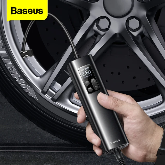 Baseus Car Air Compressor Portable Auto ​Inflatable Pump For Car Motorcycle Bicycle Tyre Digital Inflator Mini Electric Air Pump 1