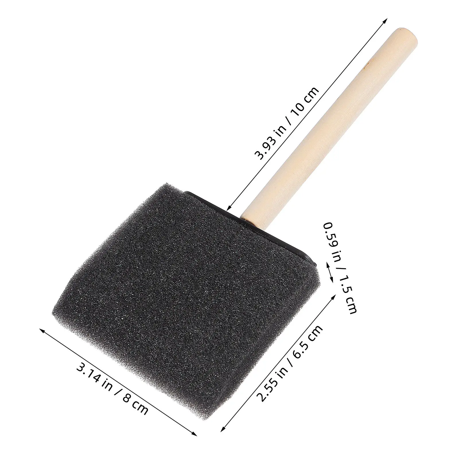 16Pcs 휴대용 스폰지 브러쉬 그림 도구 창의적인 DIY 스폰지 키트 그리기 낙서 그림 용품