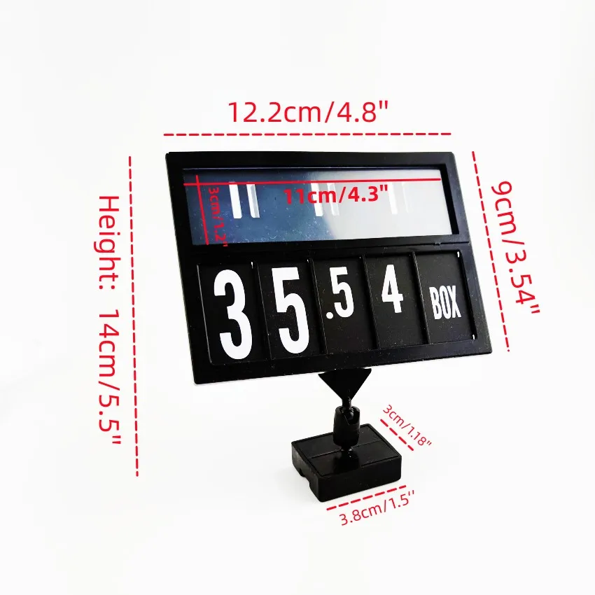 2pcs POP Promotion Price Sign Display Post Label Card Plastic Holder Frame Magnet Support Store Seafood Aera