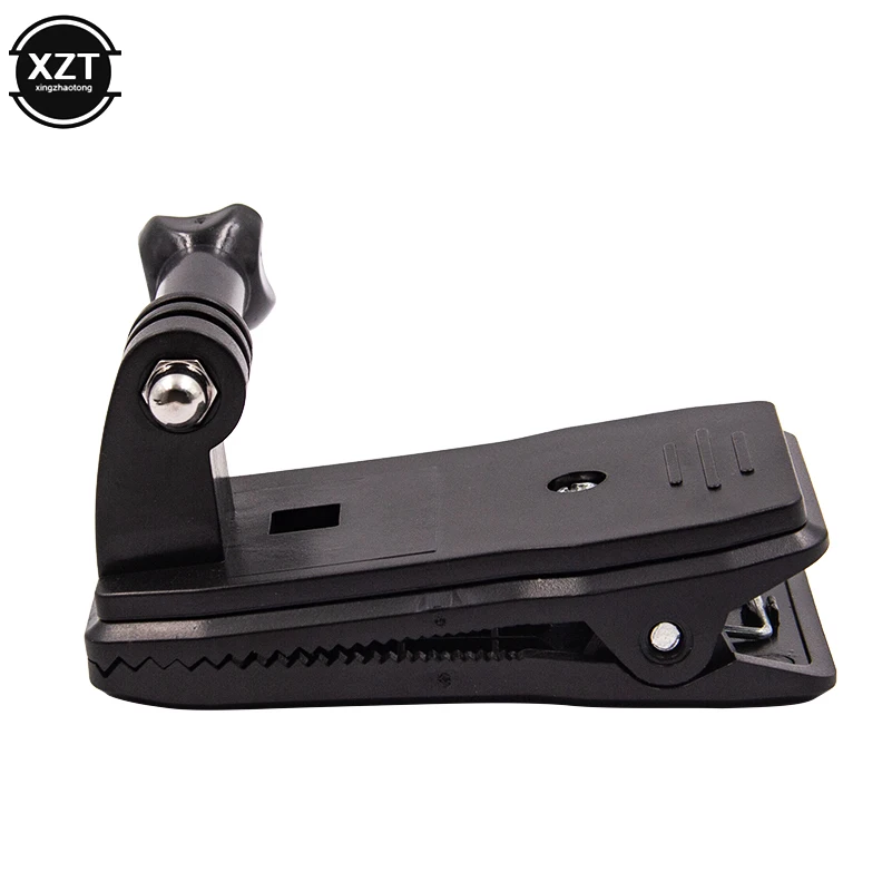 360 학위 로터리 모자 벨트 배낭 클립 클램프 마운트 Gopro Hero 4 세션/4/3 +/Hero 3/2 스키 액션 카메라 액세서리