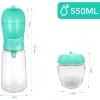 Pets Water Bottle Portable Food Grade Material Dog Cat Travel Pet Water Cup Bottle With Food Dispenser puppy water bottle 3