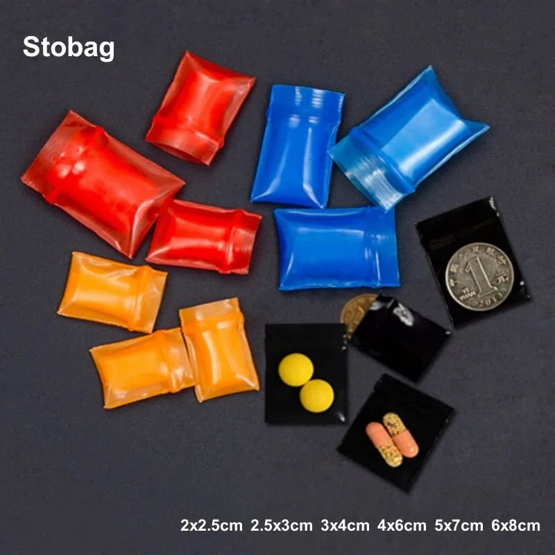 Wholesale 100 Mini Zip Lock Mini Tote Bag 3x4cm Plastic Packaging