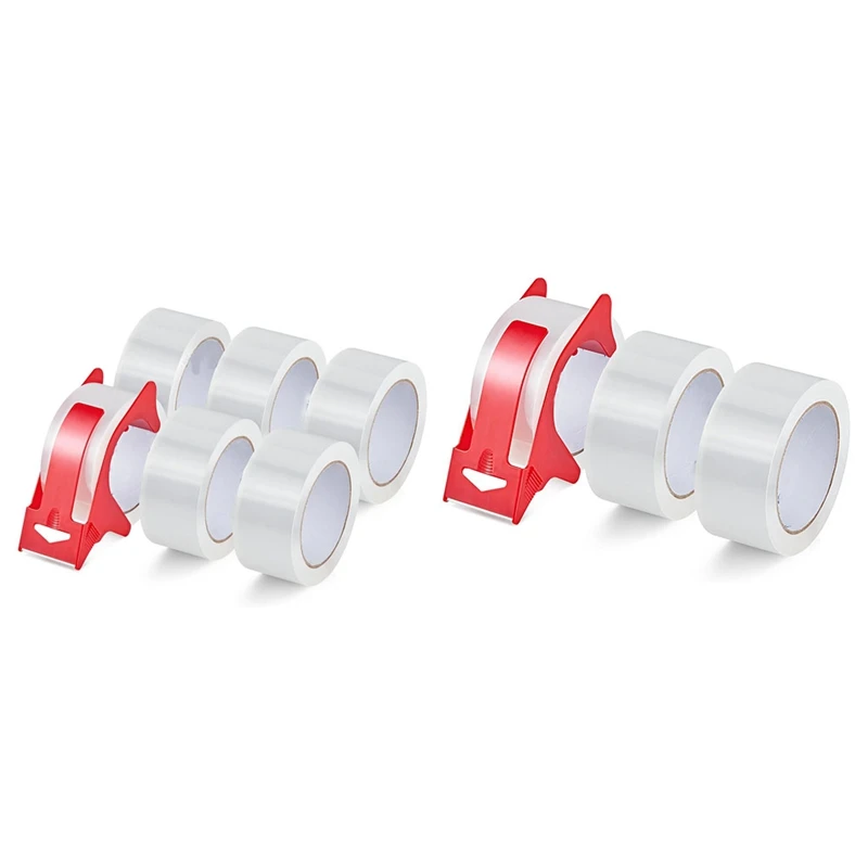 

Clear Packaging Tape Tape Dispenser, Heavy Duty Packaging Tape Refills For Shipping Packaging Mailing Easy To Use