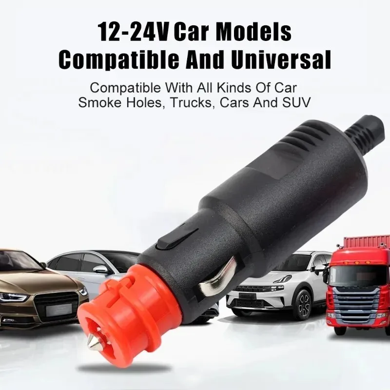 다목적 소켓 어댑터 전자 담배 라이터 자동차 12V-24V 범용 플러그 장치 충전 간단한 자동차 액세서리 1-5Pcs