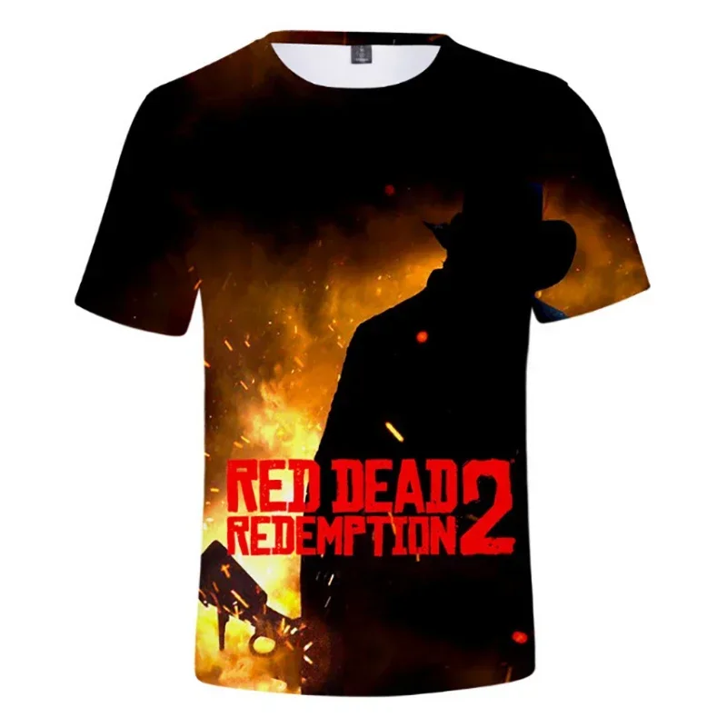 

2023 Hot Sale Game Red Dead Redemption 2 Printed 3D T-shirt Men Women Fashion Casual O-Neck T Shirt Hip Hop Streetwear Tshirt