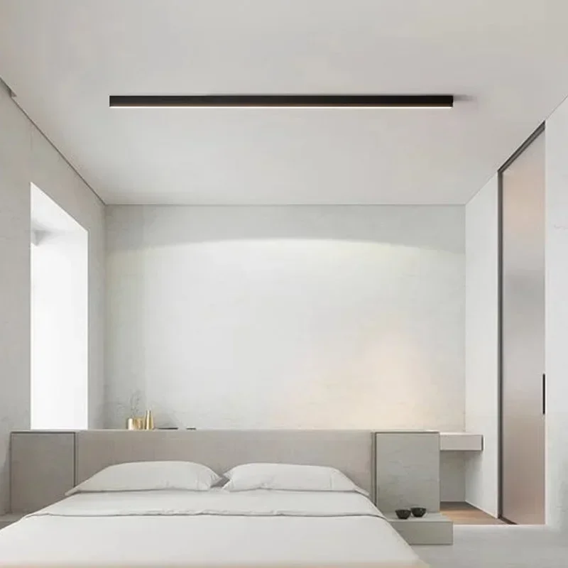 Long  LED Strip Ceiling Light Floodlight For Bedroom Dining Living Room Cloakroom Minimalist Led Ceiling Lamp Indoor Decoration