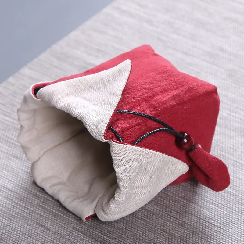 Thickened Multi-Functional Cotton And Linen Teaware Bag Teapot Storage Bag Portable Travel Teapot Set Tea Accessories LC652