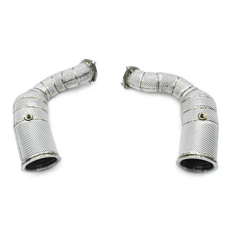 Head Section High flow Pipes branch downpipe Exhaust Pipe with catalyst For Lamborghini URUS 4.0
