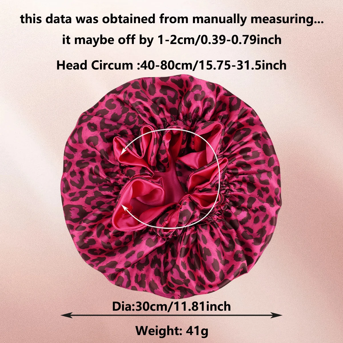 1Pc Leopard Print Sleep Cap - Soft 2-Layer Hair Protector for Natural & Synthetic Wigs 5