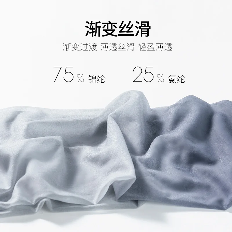 Gradual spring and summer thin black and white sexy online celebrity anti-hook pure wind black silk bottoming pantyhose