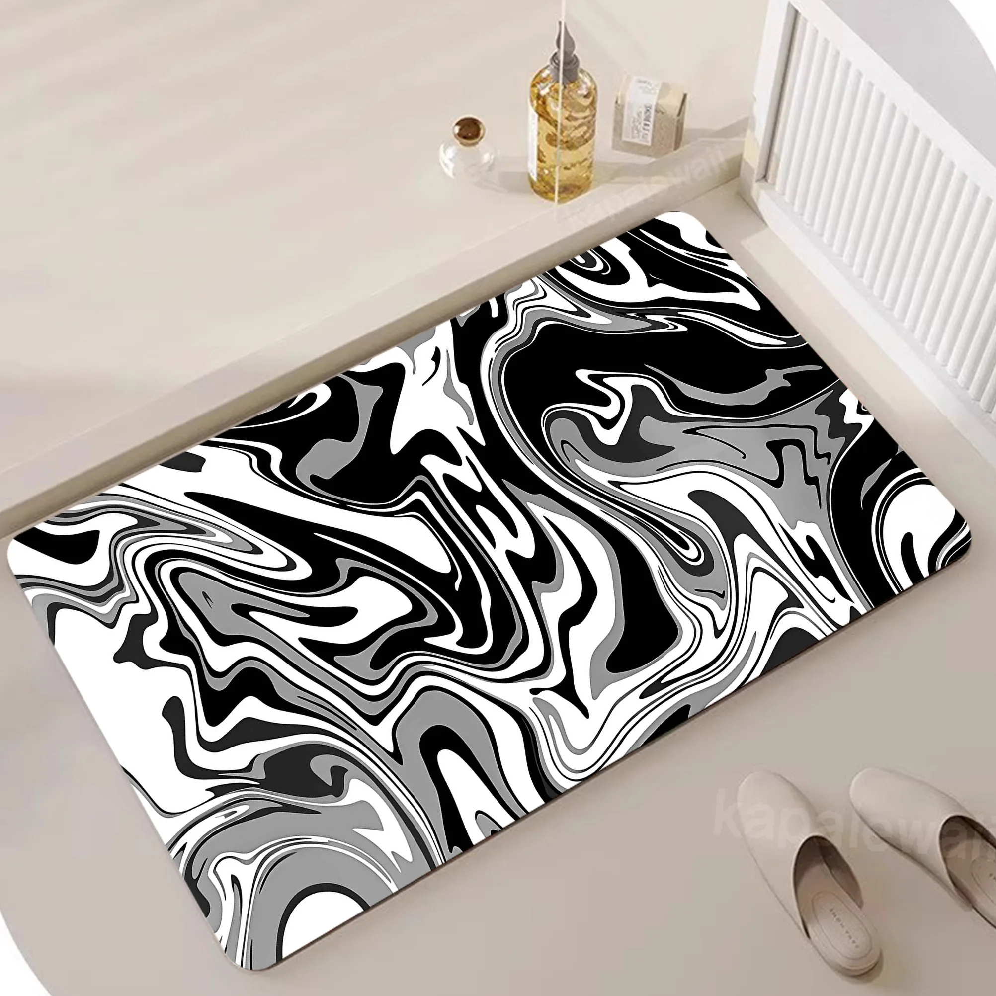 

Diatom Floor Strata Liquid Hallway Bath Nonslip Rug Dust Removal Carpet Wire Loop Footpad Doormat Absorbent Doormat Home Carpet