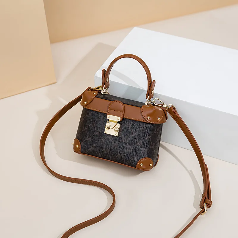 Personalized Mini Portable Square Bag Light Luxury Box Shaped Crossbody Bag