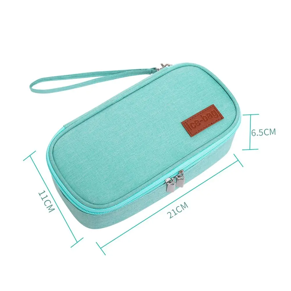 Insulin Cooling Bag Candy Color Insulin Cooling Bag without Gel Drug Freezer for Diabetes Thermal Insulated Pill Protector Portable Medicla Cooler