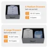 Dresser for Bedroom with 12 Drawer Dressers Chests of Drawers for Hallway Storage Organizer Unit with Fabric Sturdy Metal Frame 4