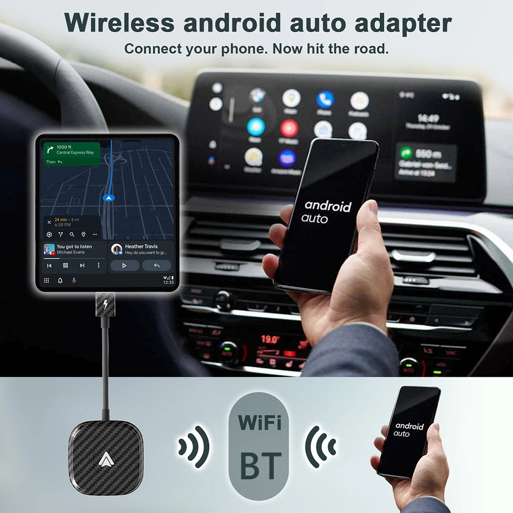 Adaptateur CarPlay sans fil pour Android et Apple, prise en charge des  voitures, adaptateur de dongle de voiture automatique, compatible Bluetooth  5.0, 2.4 GHz, 5GHz - AliExpress