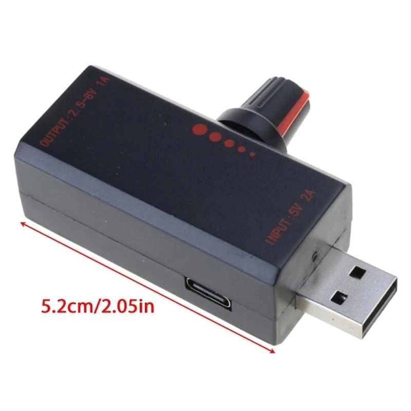 5W USB 팬 조절기 USB 팬 Stepless 속도 컨트롤러 향상 냉각 성능 향상 속도 컨트롤러 66mm/2.6inch