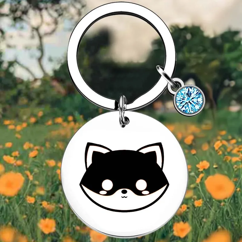 

Fox Key Chain Ring cartoon Animal Fox keychains pendant Fox Lover Gift