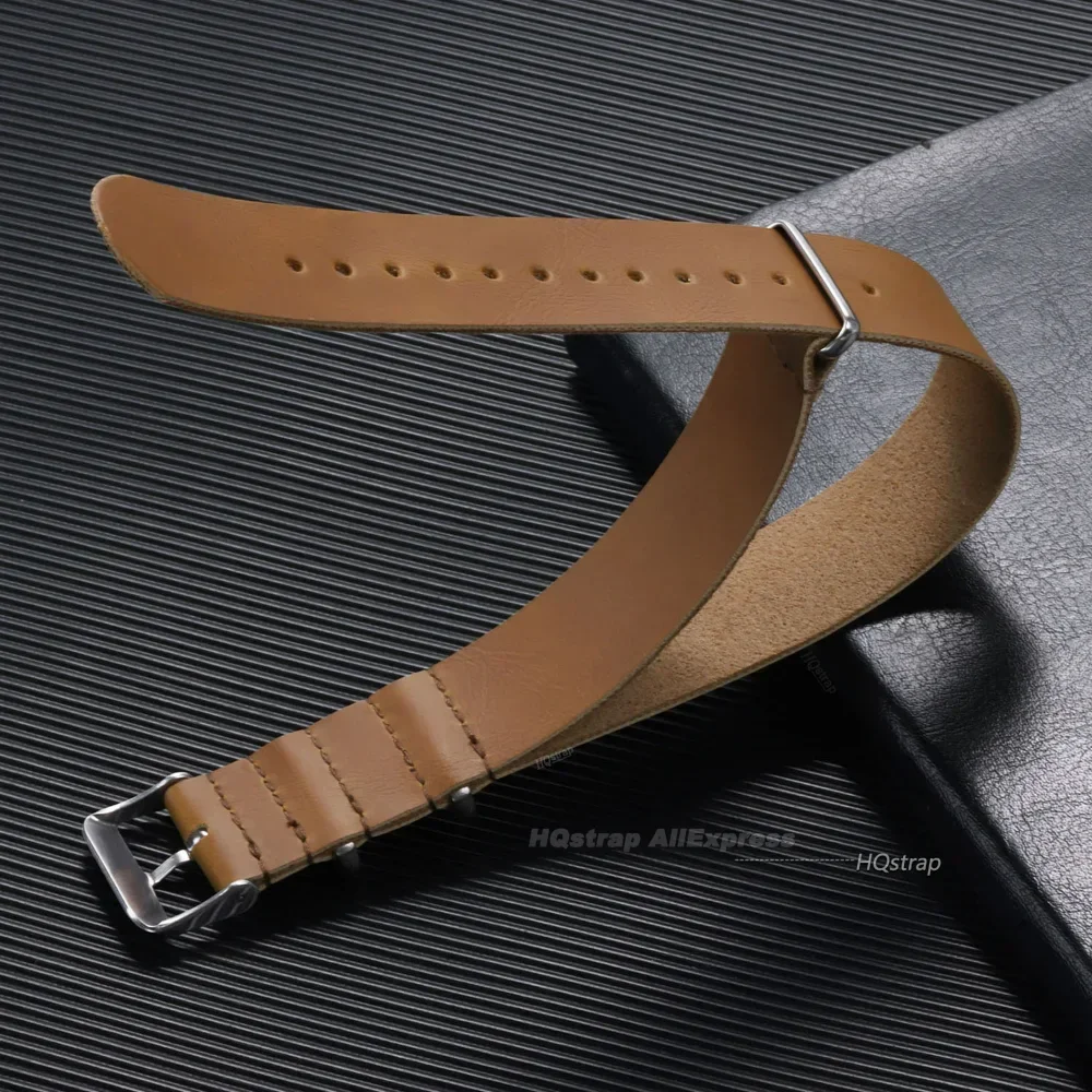 Vintage-Style High Quality PU Leather Watch Strap - Universal Wrist Band