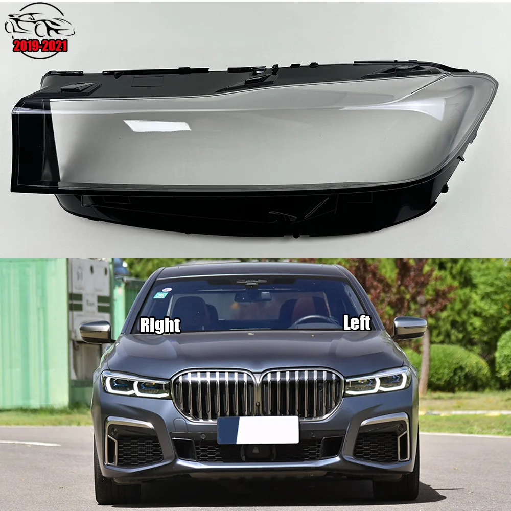 

For BMW 7 Series G11 G12 730 740 750 760 2019-2021 Headlamp Shade Transparent Cover Lampshade Headlight Shell Plexiglass