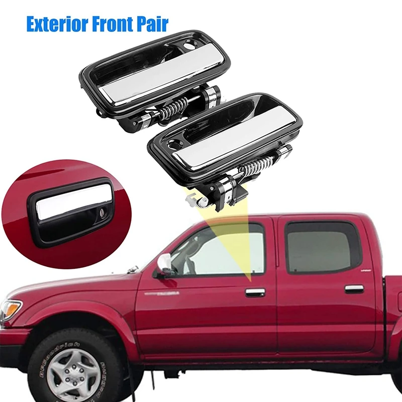 

Пара передних левых и правых ручек для наружных дверей для Toyota Tacoma 1995-2004 Hilux 02-12 69220-35020 69210-35020