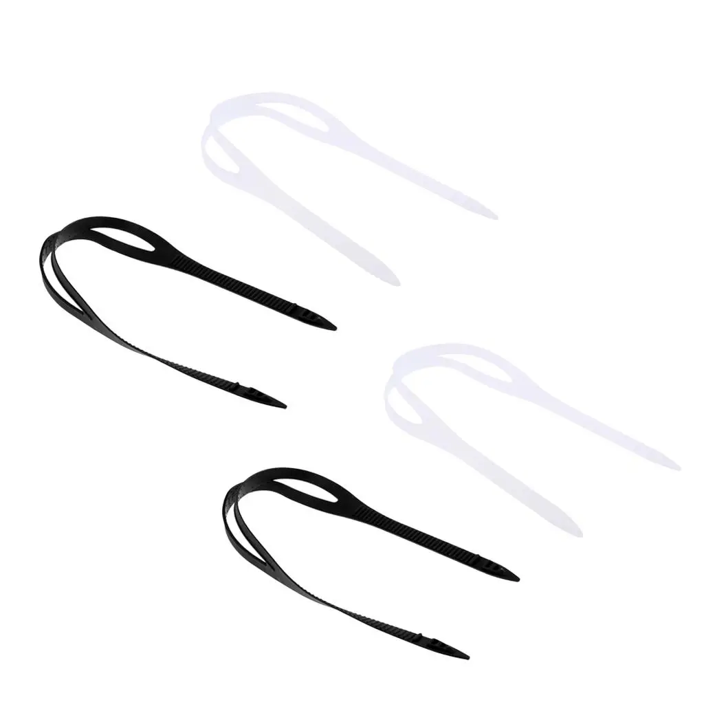 4x 7.5'' Swim Goggles Head Straps Flexible Swimming Eye Glasses